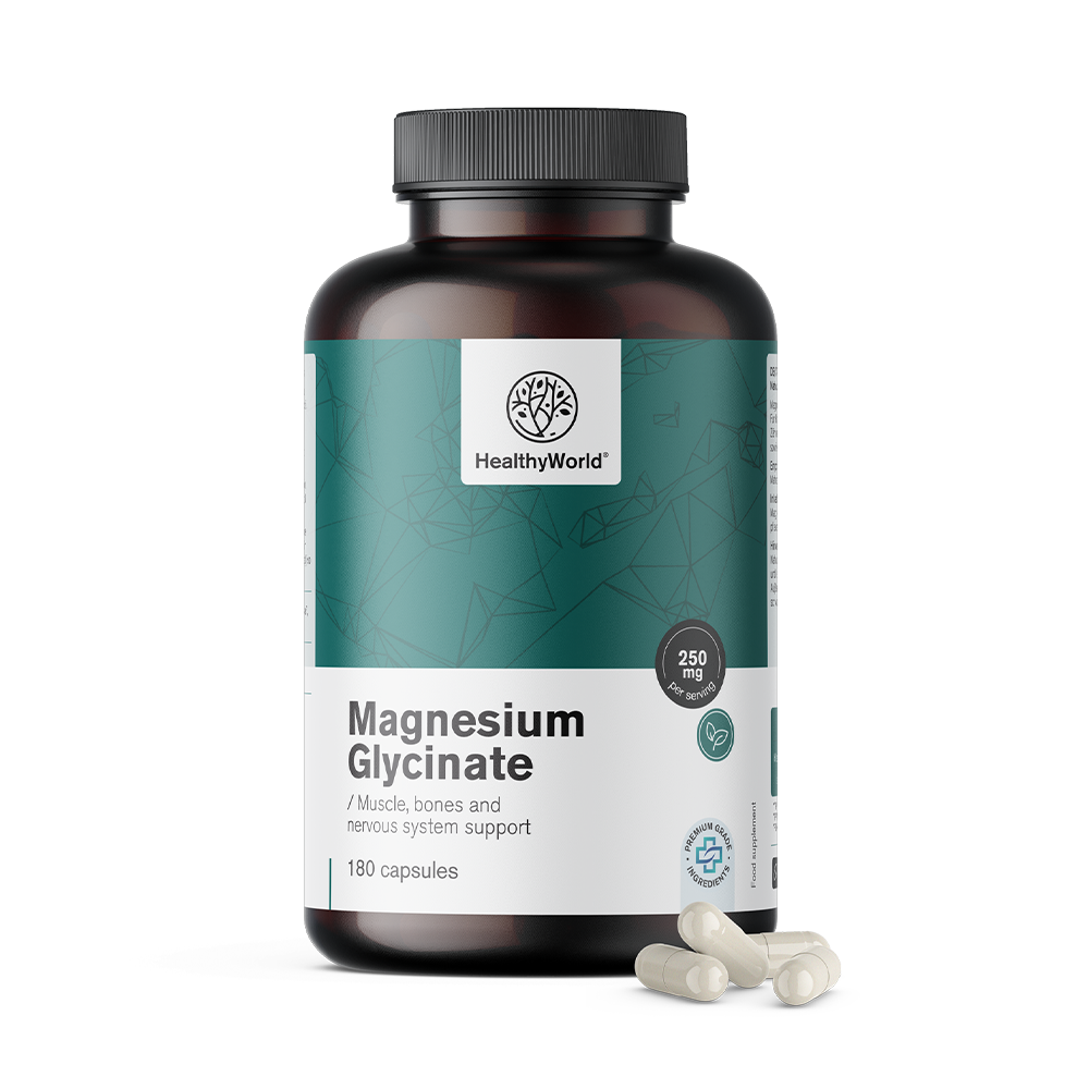 Magnesium Glycinate 250 mg, 180 capsules