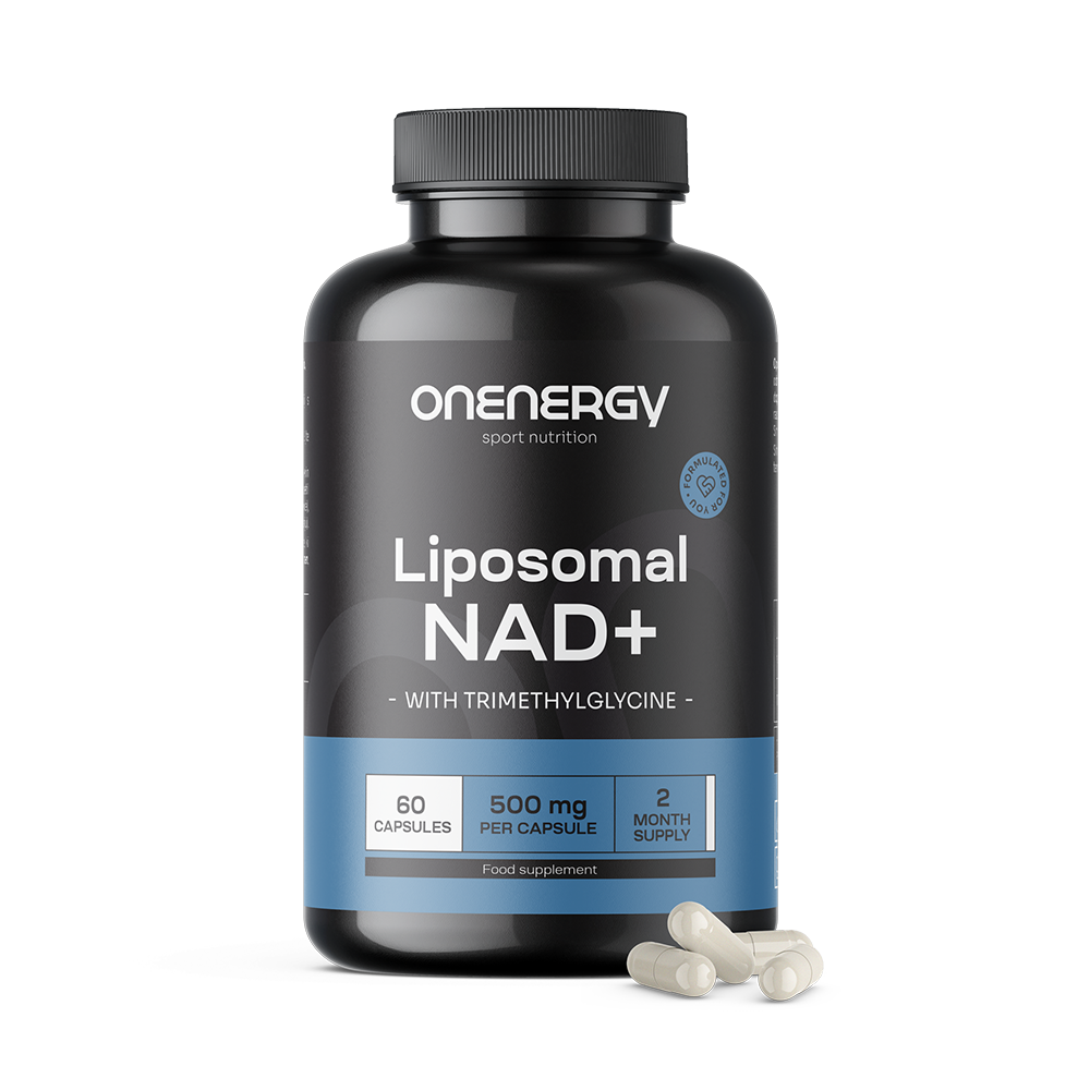 Liposomal NAD+ 500 mg - with Trimethylglycine, 60 capsules